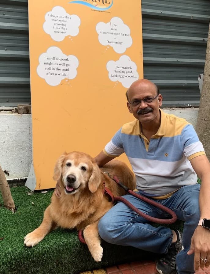 Pampered pup at WagTime studio